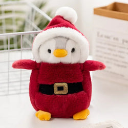Rotes Pinguin-Plüschtier | Weicher Stoff