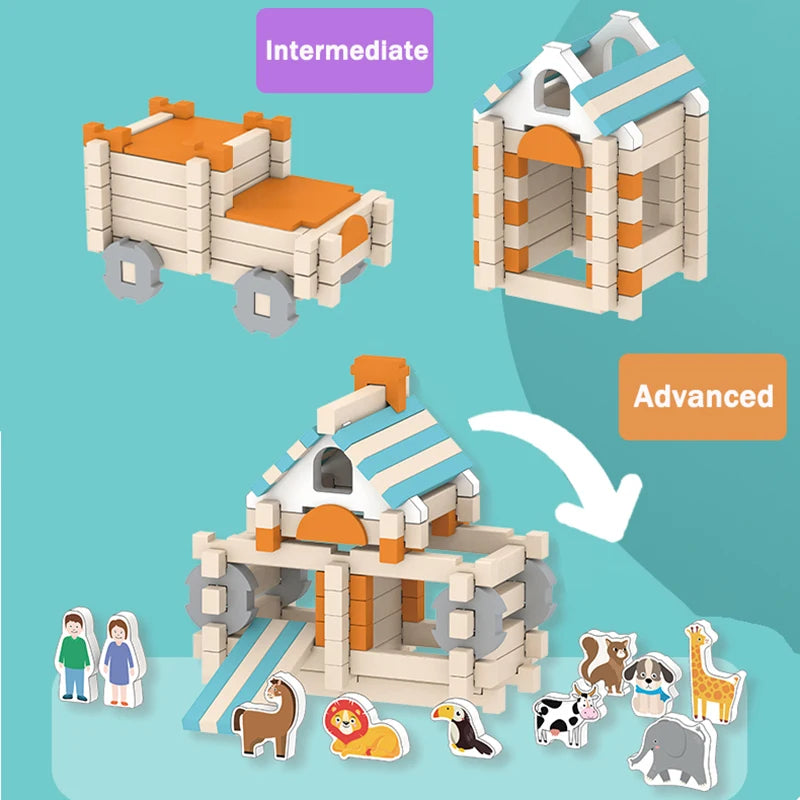 GrandBuild | Holzbauklötze Set