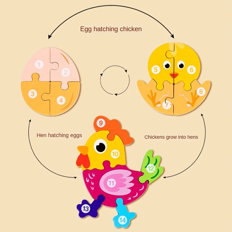 ChickadeeGrowth | Tierwachstum Puzzles