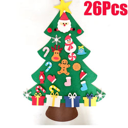 Festlicher Filzbaum Weihnachtsornament für Kinder | Set aus 2