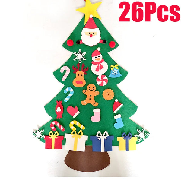 Festlicher Filzbaum Weihnachtsornament für Kinder | Set aus 2