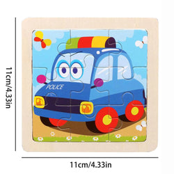 Montessori Holzpuzzle | Auto
