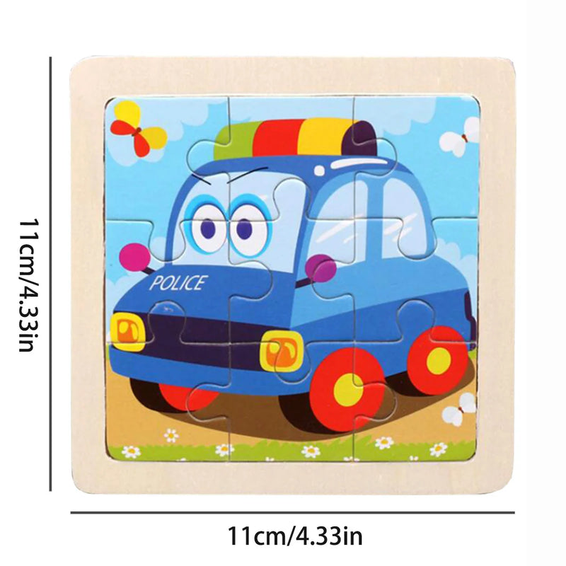 Montessori Holzpuzzle | Auto