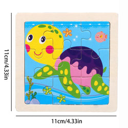 Montessori Holzpuzzle | Schildkröte