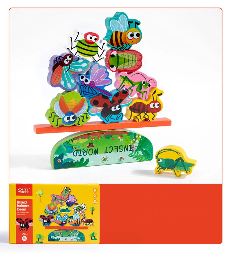 JurassicJenga | Hölzernes Stapelblockspielzeug