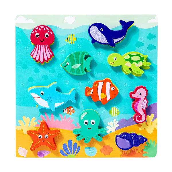 Erstaunliches Tierabenteuer-Puzzle-Set für Kinder | Set mit 3