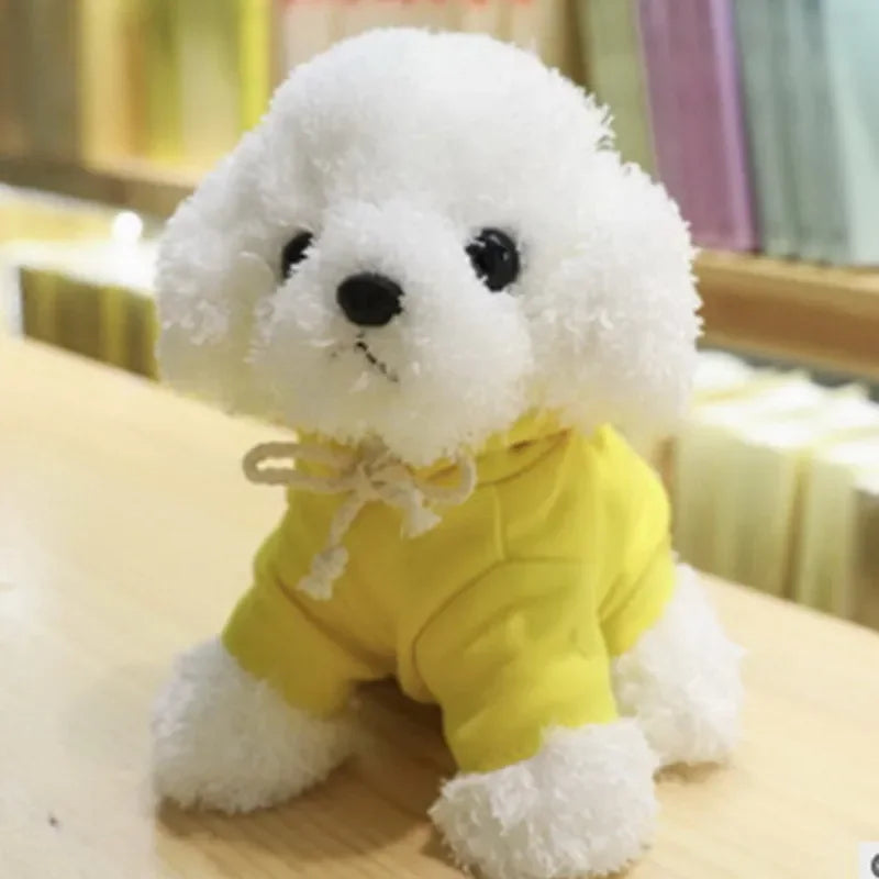 Süßer Teddyhund mit Hoodie Plüschspielzeug für Kinder | 3er-Set