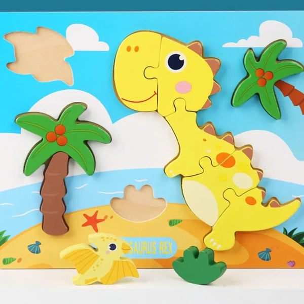 RexDelight | Buntes Holzpuzzle