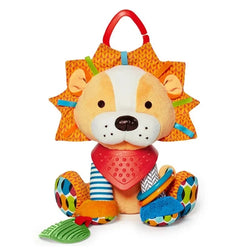 Bunter Hund | Plüsch-Bettanhänger Rasselspielzeug für Babys