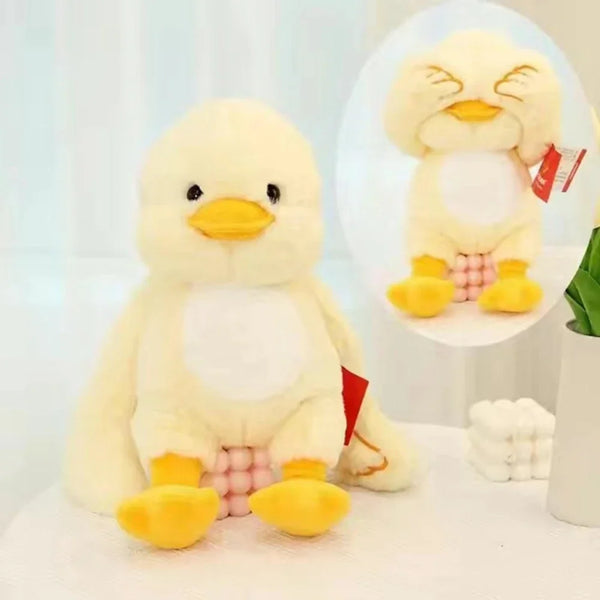 Schüchterne Ente | Weiches Kuscheltier-Plüschtier für Kinder