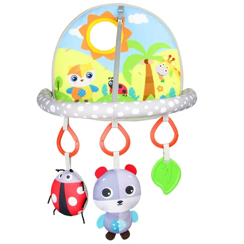Hängendes Tier-Spielzeug mit Rasseln für Kinder | Bundle von 3