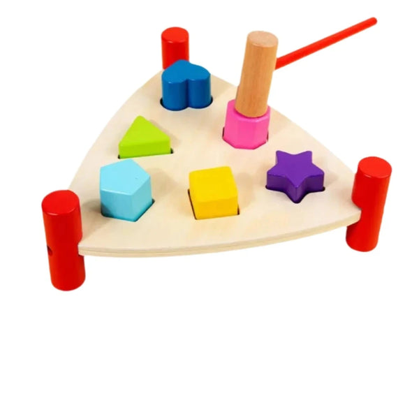 Holzhammer und Stempel für Kinder | Bündel von 2
