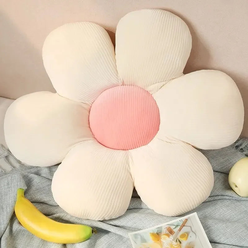 Weiße Blume | Kuschelige Bunte Blumenpflanzen-Spielzeug für Kinder