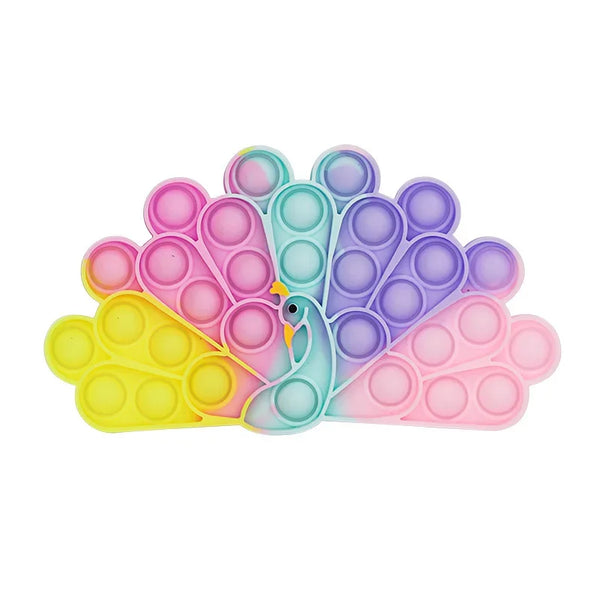 Pfau | Bubble-Fidget für alle Altersgruppen