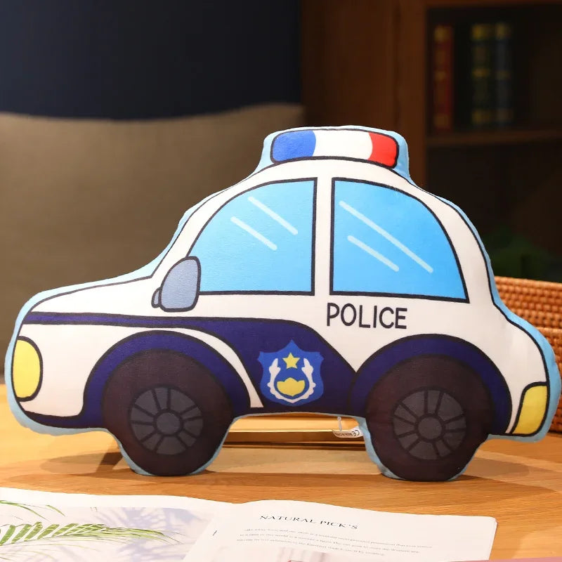 Süßes Plüsch Cartoon Fahrzeugspielzeug für Kinder | Set aus 3