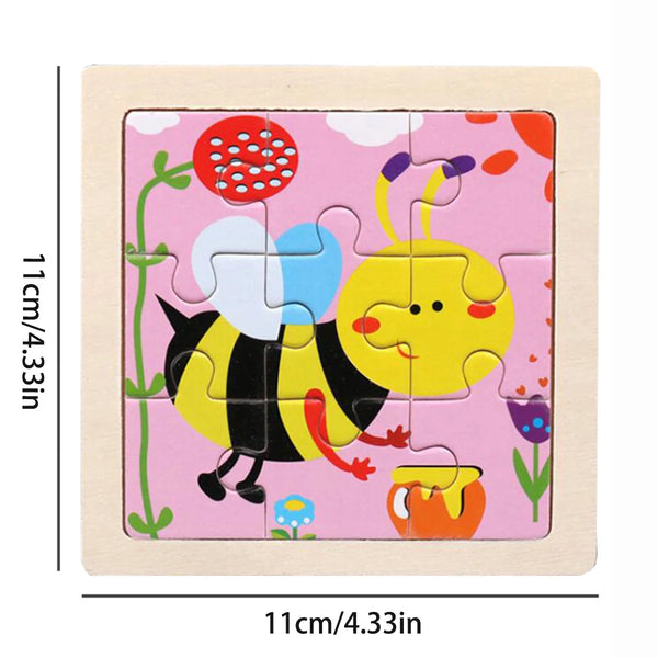 Montessori Holzpuzzle | Honigbienen