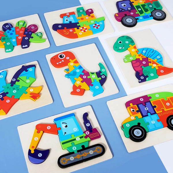 DigCraze | Buntes Holzpuzzle