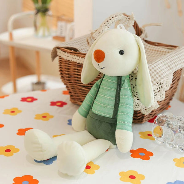 Hellgrün | Plüschhase mit langen Ohren für Kinder