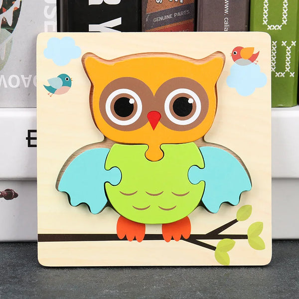 ForestBuzz | 3 Bündel Hölzerne Puzzles für Kinder