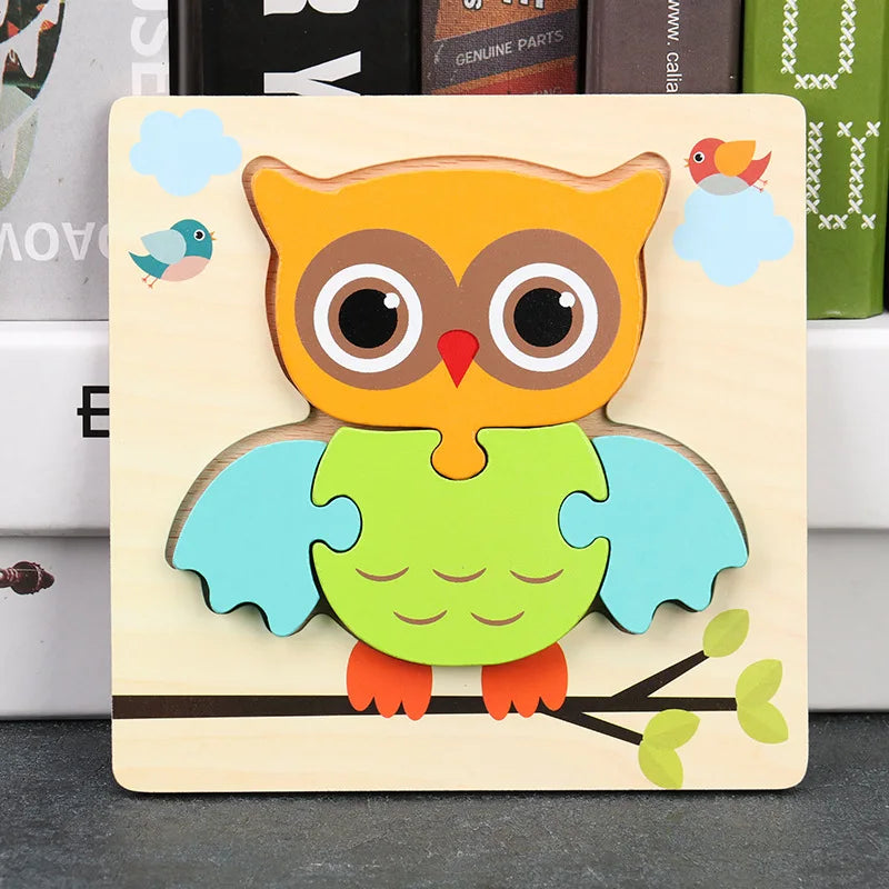 ForestBuzz | 3 Bündel Hölzerne Puzzles für Kinder