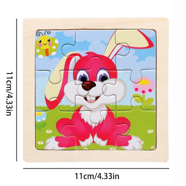 Kreatives Montessori Holzpuzzle | 3er-Bündel