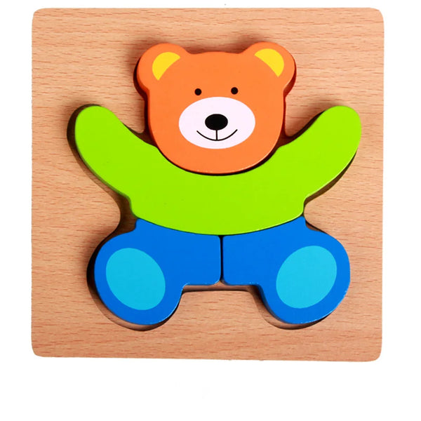 Verspielte Freunde Pädagogische Holzspielzeuge Tiere für Kinder | Set mit 2 Stück