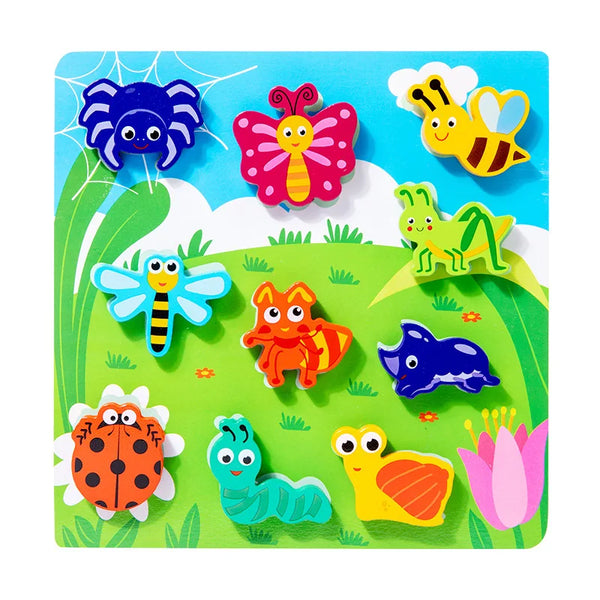 Insekten | Früherziehungspuzzle-Spielzeug für Kinder
