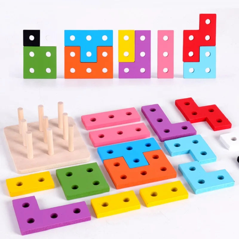 SquarelyFun | Bunte Bauklötze aus Holz