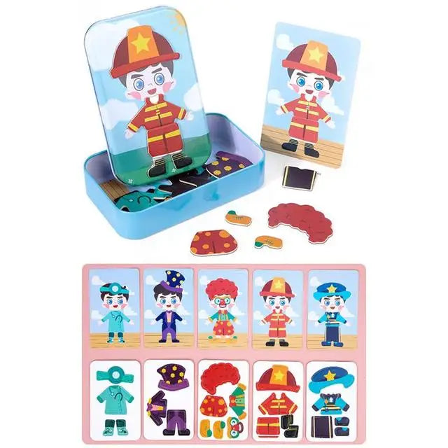 Bildungs-Magnetisches Puzzleset für Kinder | 3er-Bundle