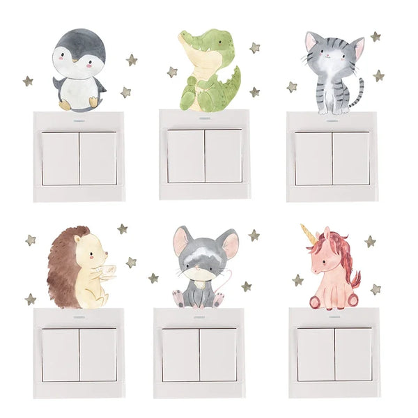 HappyTails | Lächelnde Tieraufkleber für deinen Raum
