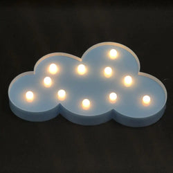 Wolken blau | Nachtlicht mit Batteriebetrieb, Wandlampe, Spielzeug für Kinder