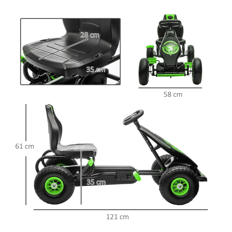 Kleine Rennfahrer Karts | Kart-Pedale mit verstellbarem Sitz für Kinder