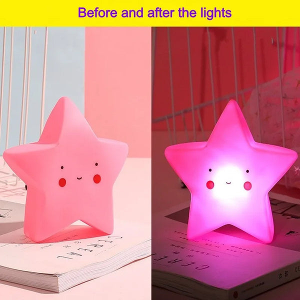 Rosa Stern | Baby LED-Nachtlicht Dekorationsspielzeug