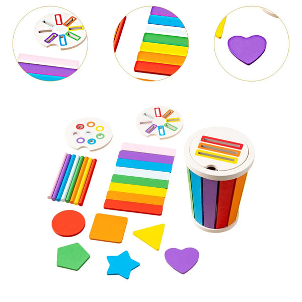 Regenbogen-Bausteine-Set | Bündel von 2
