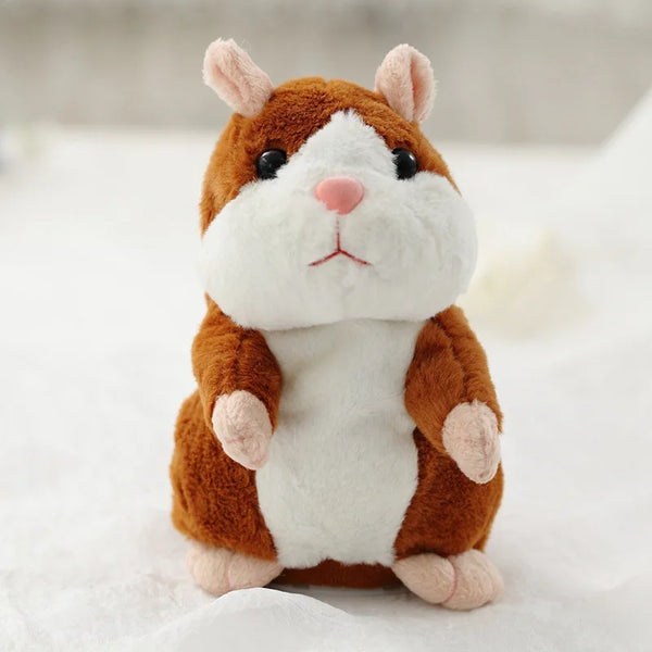 Brauner Hamster | Pädagogisches sprechendes Hamster-Plüschtier für Kinder