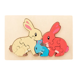 Hase | Frühes Lern-Puzzle-Spielzeug für Kinder