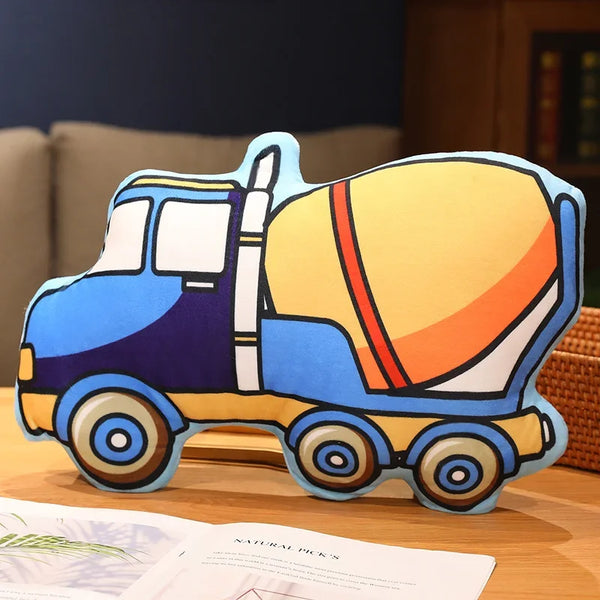 Süßes Plüsch Cartoon Fahrzeugspielzeug für Kinder | Set aus 3