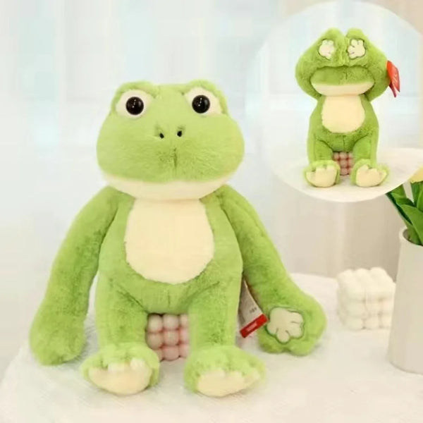 Frecher Frosch | Weiches Kuscheltier-Plüschtier für Kinder