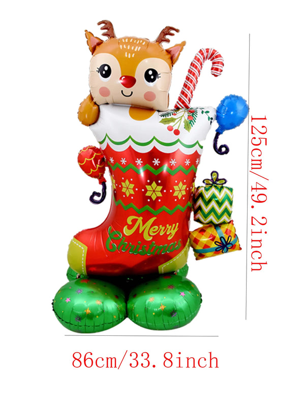Stand-Weihnachtscartoon | Niedliche Standballons für Kinder