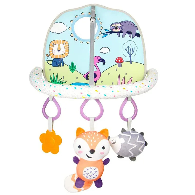 Hängendes Bauernhoftier-Spielzeug mit Rasseln für Kinder | Bundle von 3