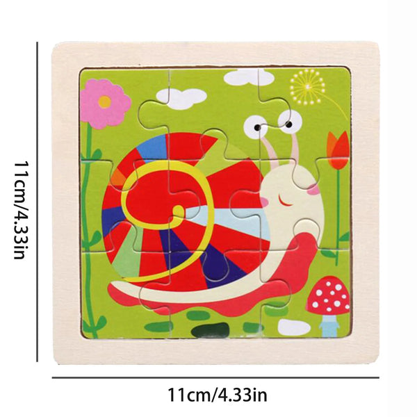 Kreatives Montessori Holzpuzzle | 3er-Bündel