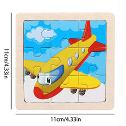 Montessori Learning Wooden Jigsaw Puzzle | Bundle of 3
