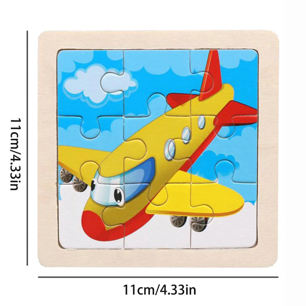 Montessori Learning Wooden Jigsaw Puzzle | Bundle of 3