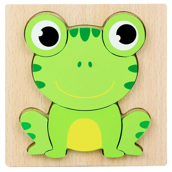 Frosch | Pädagogisches Holzspielzeug für Kinder