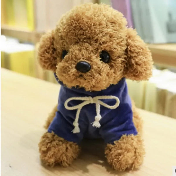 Süßer Teddyhund mit Hoodie Plüschspielzeug für Kinder | 3er-Set