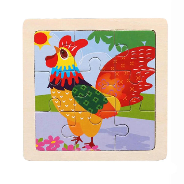 Montessori Holzpuzzle | Henne