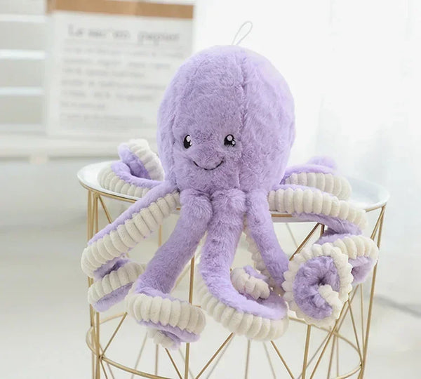 Lila Oktopus | Weiches Plüsch-Stofftier für Kinder