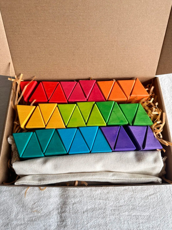 CreativeTriangle | Regenbogen Holzklötze