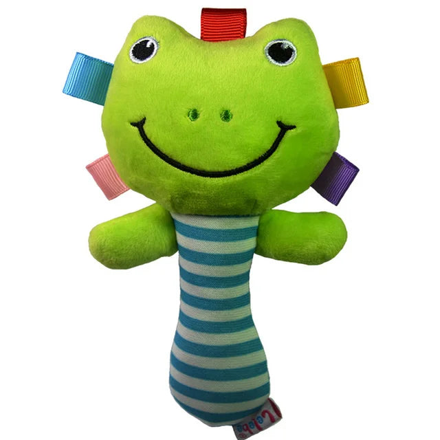 Tiere Weiches Plüsch-Tier Rasselspielzeug mit Sound für Babys | Bundle von 3