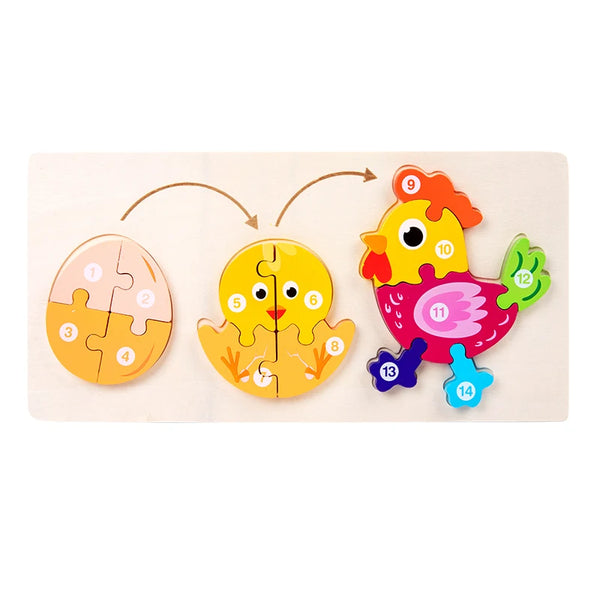 ChickadeeGrowth | Tierwachstum Puzzles